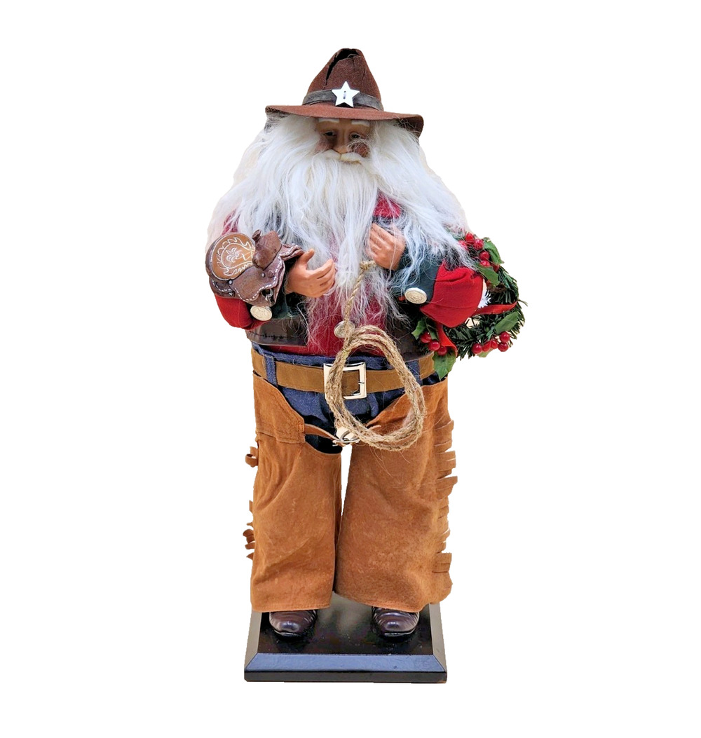 St Nicholas Square Cowboy Rancher Spirit of Santa Collection 18" Tall Kohls